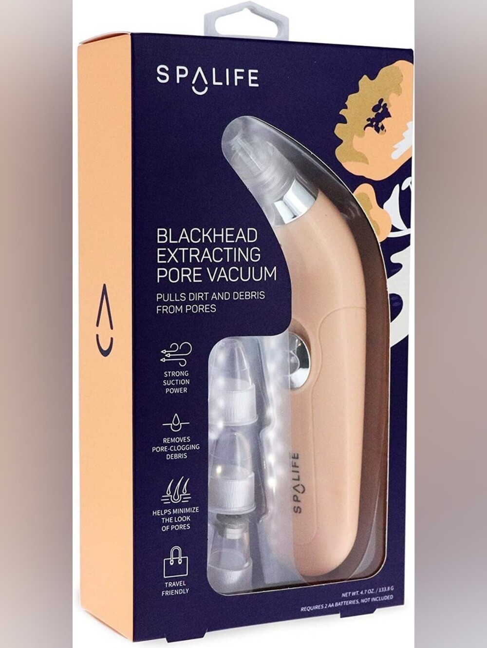 SpaLife Blackhead Extracting Pore Vacuum | Strong Suction | New in Box | AA